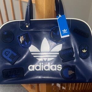 Adidas Dark Blue Tote with White Accents